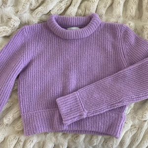 UNIF lilac cropped sweater